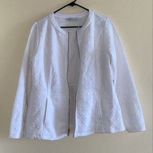 Isaac Mizrahi White Blazer